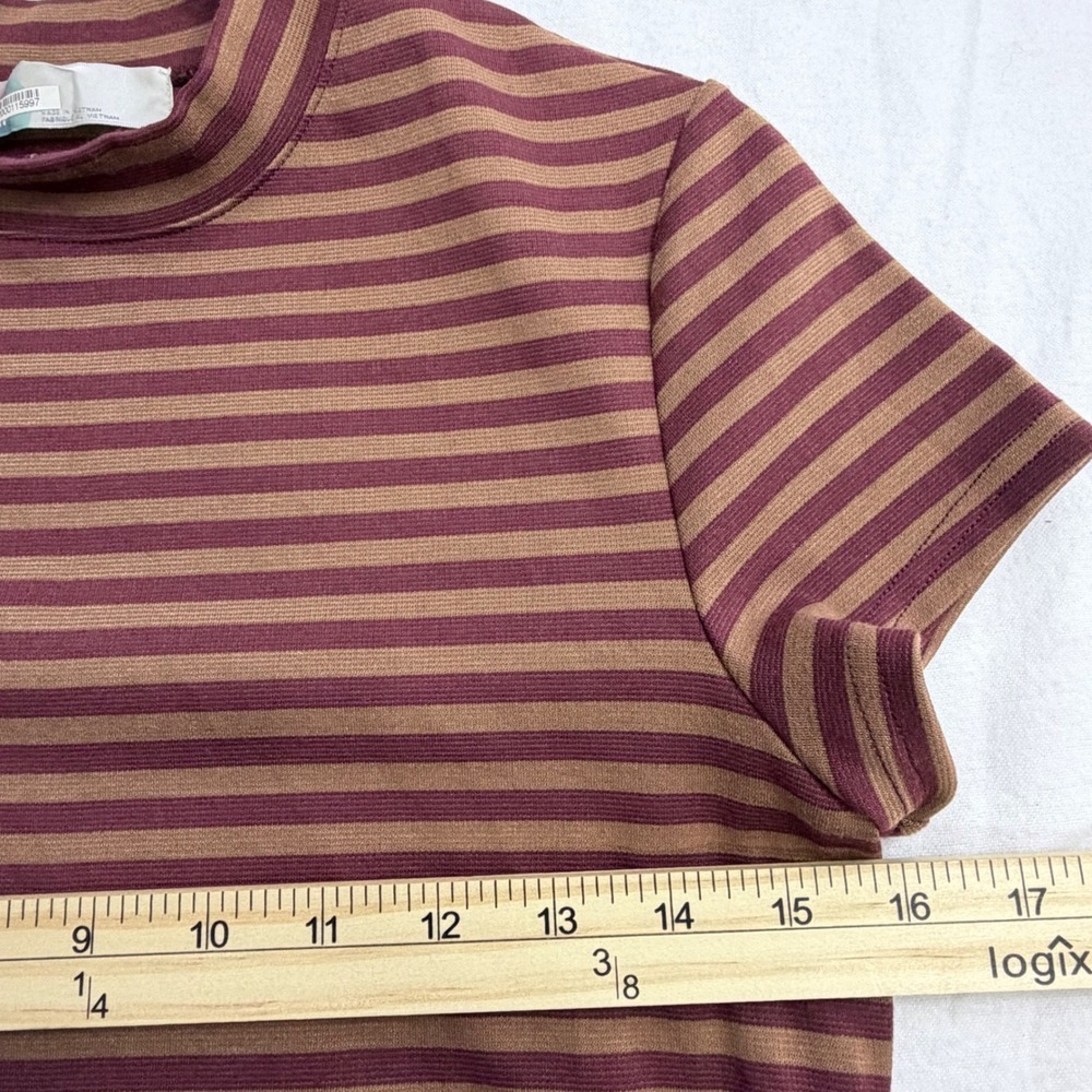 FP Beach Striped T Shirt Dress Free People Casual Swing Dress - Picture 5 of 6